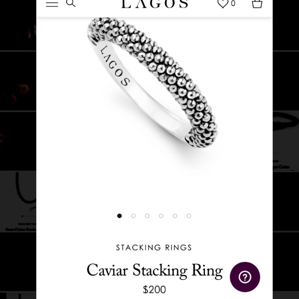 LAGOS Signature Caviar Stacking Ring